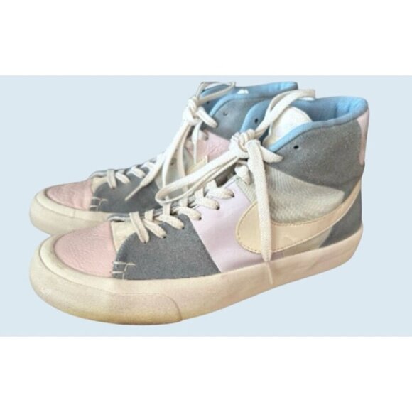 NIKE Blazer Royal Easter Spring Patchwork 2018 Exclusive Mid Sneaker Sz 9 - Picture 1 of 8